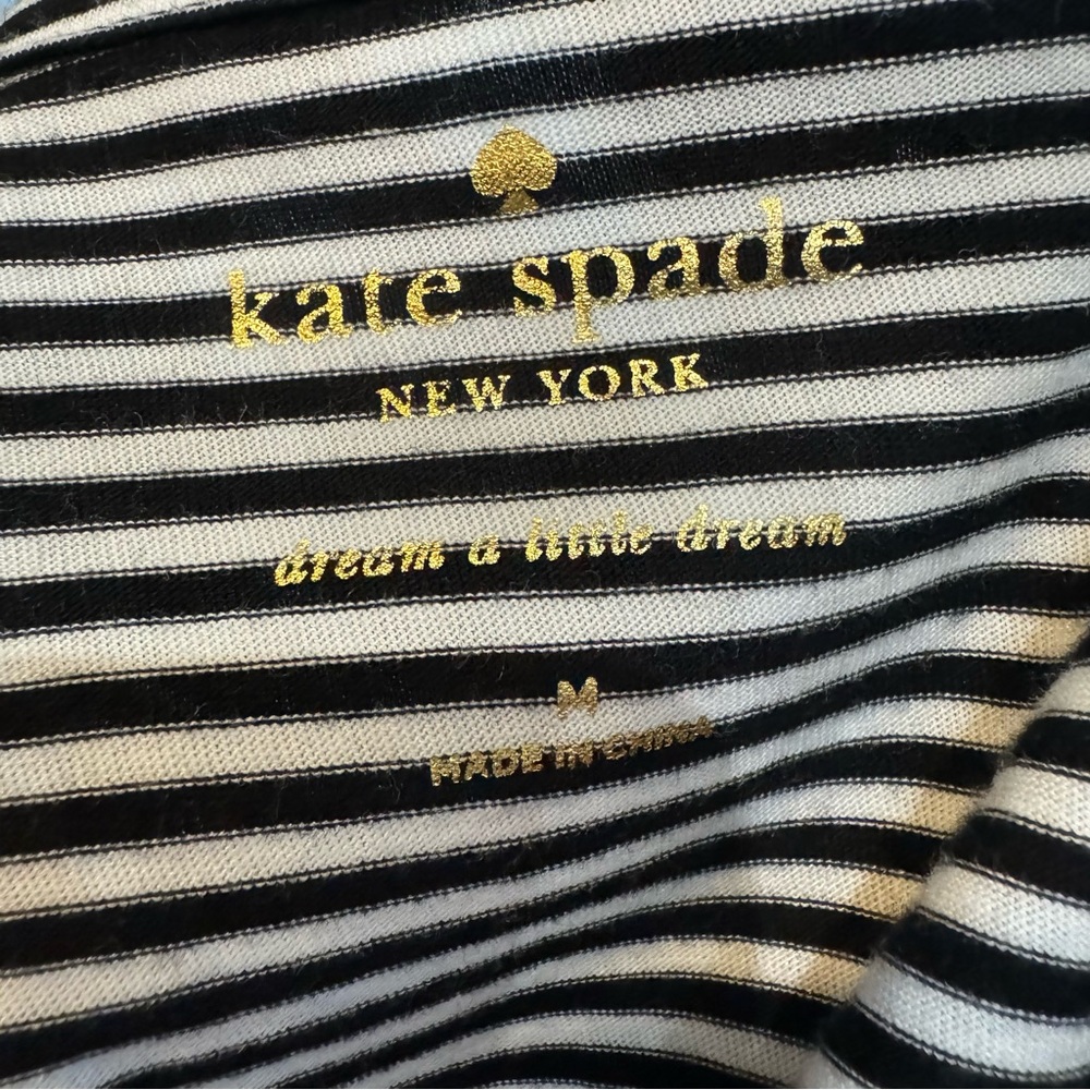Kate Spade striped pajama top-size small - Picture 4 of 5